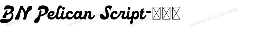 BN Pelican Script字体转换